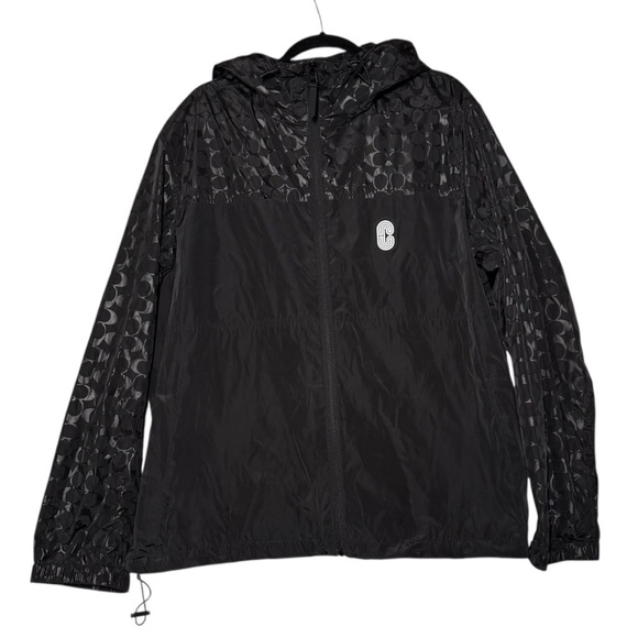 Coach Other - Coach Signature Windbreaker Jacket Monogrammed Logo Black CC Size XXL NWOT